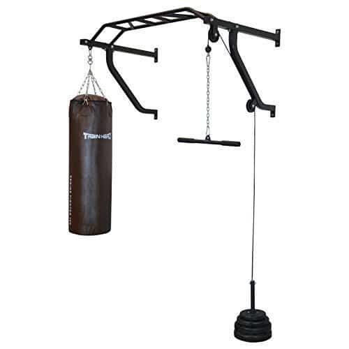 Support Mural Pour Sac De Frappe Trainhard – Avec Barre De Traction, Acier Robuste, Charge Max 250 Kg, Poids 4 Kg